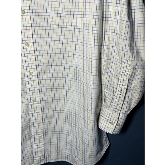 Tommy Hilfiger White with colored lines Mens Button Down Shirt Size16-16.5 32-33 - Picture 3 of 10